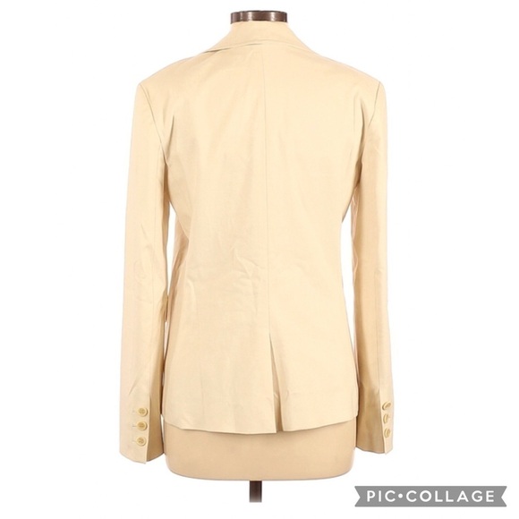 Theory Tan 2-Button Comfortable Work Career Blazer NWOT - Picture 2 of 2